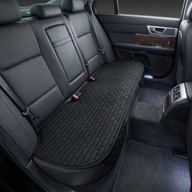 Black Back Seat Cover Rear Car Seat Cover for Cars Truck SUV Seat Covers with Storage Pocket Bottom Auto Seat Cushion Pad Mat for Most Vehicles-Black 1 Pcs