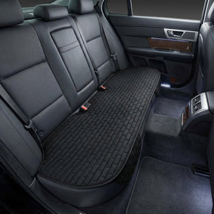 Black Back Seat Cover Rear Car Seat Cover for Cars Truck SUV Seat Covers with Storage Pocket Bottom Auto Seat Cushion Pad Mat for Most Vehicles-Black 1 Pcs