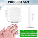 16PCS Car Door Handle Protector Waterproof Anti-Scratch Paint Invisible Cars Door Handle Bowl Sticker Avoiding Scratches Auto Exterior Accessories Protection Film for Most Models (Clear Transparent)-6