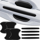 4Pcs Reflective Car Door Handle Bowl Sticker Car Door Handle Protective Sticker Anti-Scratch (Black 8Pcs)-5