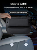 Universal Fit Car Gap Filler, Premium Leather Car Seat Gap Filler Organizer, Car Organizer Car Accessories for Women Men, Car Essentials for Car SUV Truck (Black, 1 Pack)-8