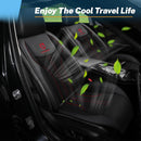 Cooling Car Seat Cushion Front Seat 12V&24V Cooling Seat Cover for Cars with 10 Fans Rapid Cooling with Automatic Start and Pause Seat Cushion (Black)-5
