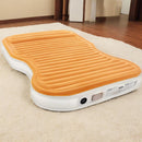 SUV Air Mattress with Built-in Pump & 2 Pillows Thickened Flocked PVC Quick 90-Seconds Inflation Air Bed Portable & Durable Car Air Bed for Camping Travel Truck-5