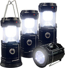 Collapsible Portable LED Camping Lantern Lightweight Waterproof Solar USB Rechargeable LED Flashlight Survival Kits for Indoor Outdoor Home Emergency Light Power Outages Hiking Hurricane 4-Pack-1