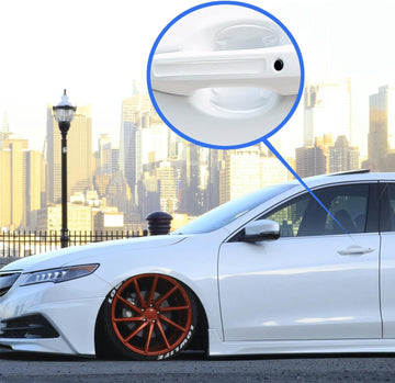 8 Pcs Car Door Handle Protector Sticker Universal Car Door Handle Protectors for Vehicles Anti-Scratches Guard Stickers Auto Door Handle Protective Film for Most Car (Transparent) - 0