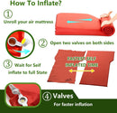 Self Inflating Car Sleeping Pad for Camping Thick Memory Foam Car Camping Mattress with Pillow 9.0 R-Value SUV Mattress Camping Bed Suitable for Cargo Travel Hiking Backpacking-5