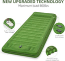 Camping Sleeping Pad Extra Thick 5 Inch Camping Mat with Pillow Built-in Foot Pump Inflatable Sleeping Pads Compact for Camping Backpacking Hiking Traveling TentGreen-3
