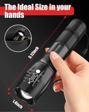 LED Flashlight 2 Pack Bright Tactical Torch High Lumens with 5 Modes Waterproof Zoomable Flash Light Christmas Stocking Stuffers Gifts for Men Hunting Camping Essentials Gear-5