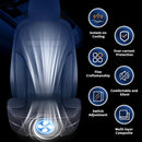 Cooling Car Seat Cushions 12V Automotive Summer Cooler Pad-Air Conditioned Air Circulation Ventilated Seat Cover for Car SUV Truck Universal Fit 1 Pack (Black Seat Cushion and Back Cushion)-5