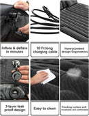 SUV Air Mattress for Trunk: Upgraded Car Camping Mattress with Flocked Surface and Extra Thick Bottom Van Sleeping Bed for Back Seat with Pump Nozzle Repair Patch Carry Bag-6