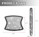 8pcs Bling Car Door Handle Protector Stickers Crystal Rhinestone Glitter Car Door Handles Cup Scratch Protectors Decals Universal (White & Black)-6