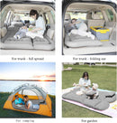 SUV Air Mattress Camping Bed Cushion Pillow - Inflatable Thickened Car Air Bed with Air Pump Portable Sleeping Pad Mattress for Home Car Travel Camping Upgraded Version - Grey-3