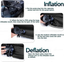 Inflatable Car Air Mattress Back Seat Bed with Air Pump Thickened Portable Car Travel Sleeping Camping Air Mattress Blow Up Bed for Car Universal SUV-6