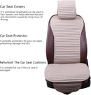 Car Seat Covers Universal Car Seat Covers Pads Mat Buckwheat Hull Bottom Seat Covers for Cars Cooling Seat Covers Breathable Comfortable Ventilated (Beige Front Seat)-4