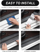 9 PCS Car Door Sill Protector Waterproof Carbon Fiber Style Car Door Entry Guard Sill Protector Anti-Scratch Door Threshold Strips Stickers for Most Vehicles Car Accessories-5