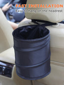 2Packs 2 Gallons New Leakproof Car Trash Can Compact Trash Can Pop-up Collapsible Hanging Car Trash Bin with Hook and Loop Waterproof PEVA Liner Open-Top Garbage Can for Cars Home Office-4