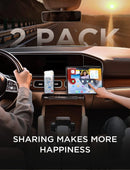 2 Pack Magnetic Phone Holder for Your Car Mount 6 Military Magnets Car Phone Holder Mount Vent Cell Phone Holdeer Mount Vent Cell Phone Holder (Black)-3