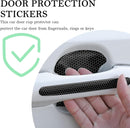 8PCS Car Door Handle Protector with Reflective Design Universal Fit Black Plastic Reflective Door Handle Scratch Protector-2