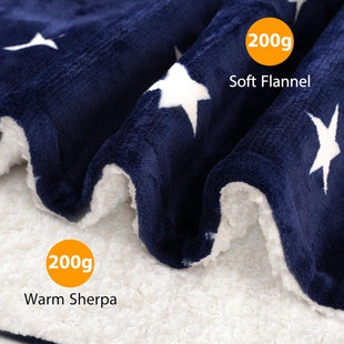 Car Heated Blanket - 12-Volt Portable Blanket for Car Truck SUV RV - Soft Flannel and Sherpa - Travel Size 59 x 43