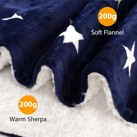Car Heated Blanket - 12-Volt Portable Blanket for Car Truck SUV RV - Soft Flannel and Sherpa - Travel Size 59 x 43