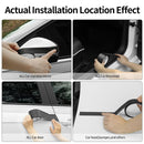 Upgraded carbon fiber wrap door sill protector car door protector edge guards car vinyl wrap Vinyl Automotive Protection Film Anti-Collision Fits for car Truck SUV Motorcycle (2.7In x 33Ft)-4