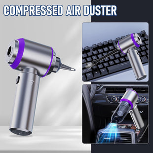 Car Vacuum Portable Cordless 20000PA High Power Mini Vacuum Cleaner 4-in-1 Compressed Air Duster & Air Blower & Pump Hand Held Vacuum with Brushless Motor for Car Home Office Camping