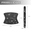 8pcs Bling Car Door Handle Protector Stickers Crystal Rhinestone Glitter Car Door Handles Cup Scratch Protectors Decals Universal (Black)-6