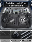 SUV Air Mattress for Trunk: Upgraded Car Camping Mattress with Flocked Surface and Extra Thick Bottom Van Sleeping Bed for Back Seat with Pump Nozzle Repair Patch Carry Bag-3