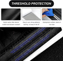 4 PCS Car Door Sill Protector Waterproof Carbon Fiber Style Car Door Entry Guard Sill Protector Anti-Scratch Door Threshold Strips Stickers for Most Vehicles Car Accessories (Blue-4pcs)-2