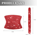 8pcs Bling Car Door Handle Protector Stickers Crystal Rhinestone Glitter Car Door Handles Cup Scratch Protectors Decals Universal (Red)-3