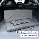 Folding Car Bed with Adjustable Height and Length Camping Bed 600D Oxford Fabric Mattress Carbon Steel Frame Sleeping Platform for Vehicle 39.5-71.5 x 33.5 x8.3-10.6 (Short-Legs)-7