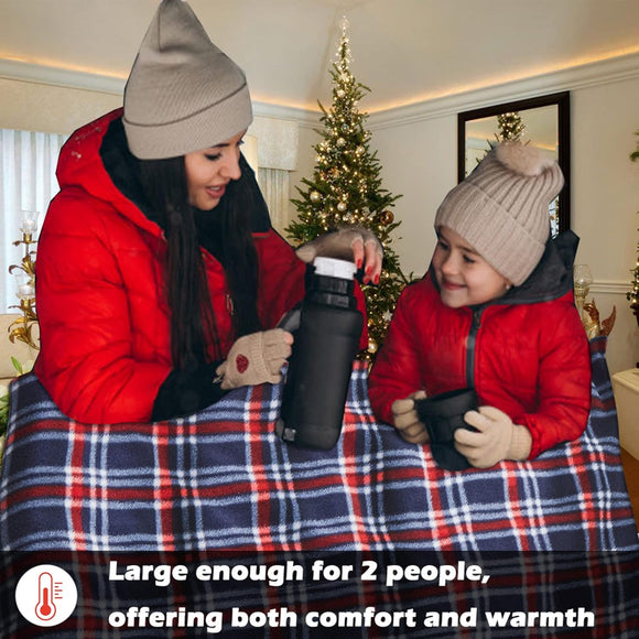 Heated Blanket Electric Blanket Throw 58.3x 41.76 Car Electric Blanket Fast Heating UL Certification Overheating Protection Fleece Heating Blanket