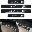 4Pcs Front/Rear Carbon Fiber Car Door Sill Protector Door Entry Guard Door Sill Protector fit for Car SUV Truck Universal-1