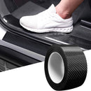Car Door Edge Guards Door Sill Protector 2.7In x 33Ft 5D Carbon Fiber Car Wrap Film Vinyl Automotive Wrap Film Anti-Collision Fits for Most Vehicles (Black)-1