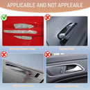 10 PCS Bling Car Door Handle Protector Shiny Crystal Rhinestone Anti-Scratch Universal Cars Door Handle Protective Cover Glitter Auto Accessories for Women (White)-4