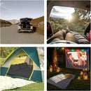 SUV Air Mattress Inflatable SUV Mattress Bottle and Phone Holder Thickened Flocking & PVC Surface Car Air Mattress with Electric Air Pump Travel Mattress for Car Camping Road Trip (Black)-7