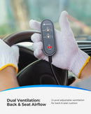 Ventilated Car Seat Cover 12V Cooling Seat Cushion for Cars Automotive Adjustable Temperature Cooling Car Seat Cover Fit for SUV Truck Office Pad-6