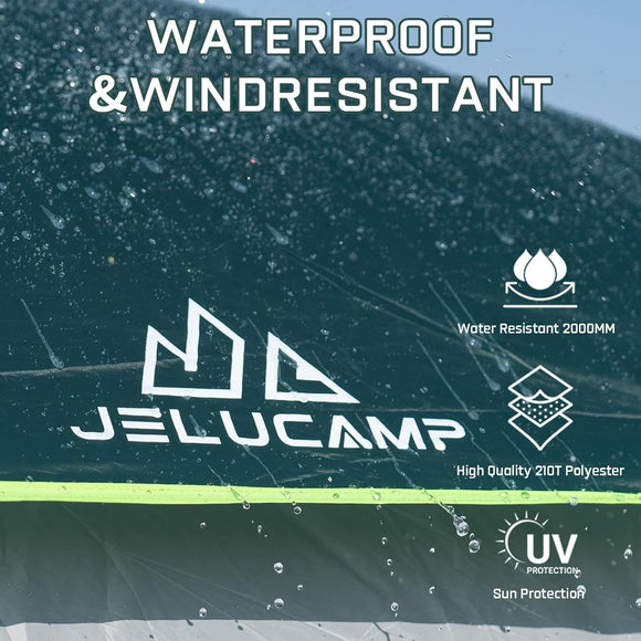 SUV Tents for Camping 6 Person Waterproof Car Family Camping Tent with Tailgate Attachment for SUV Jeep Truck with Cap Easy Setup Large Tent for Outdoor Camping Dark Green