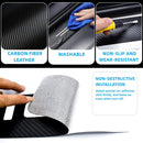 4Pcs Car Door Sill Protector for Civic Accessories Fit for Civic Carbon Fiber Leather Door Sill Sticker Decoration Door Sill Scuff Plate Sticker for Auto SUV-3