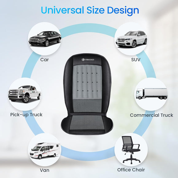 Cooling Car Seat Cover Front Seat 12V Ventilated Comfortable Cooling Car Seat Cushion 3D Stereoscopic Breathable Seat Cooling Pad Cooling Seat for Car SUV Truck Universal Fit