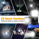 Collapsible Portable LED Camping Lantern Lightweight Waterproof Solar USB Rechargeable LED Flashlight Survival Kits for Indoor Outdoor Home Emergency Light Power Outages Hiking Hurricane 4-Pack-3