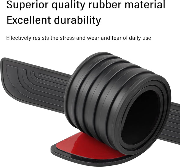 4PCS Car Door Sill Protector Anti-Scratch Rubber Car Door Protector Edge Guards for Door Steps Universal Waterproof Door Threshold Strips Exterior Accessories for Car Truck SUV (Black Width 2.36)