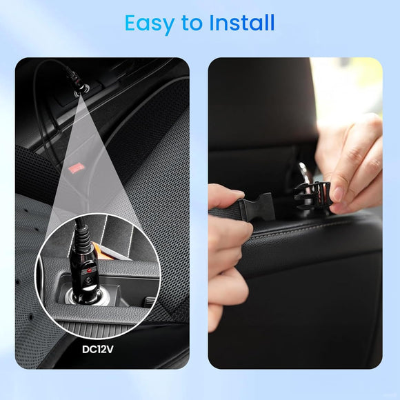 Cooling Car Seat Cover Front Seat 12V Ventilated Comfortable Cooling Car Seat Cushion 3D Stereoscopic Breathable Seat Cooling Pad Cooling Seat for Car SUV Truck Universal Fit