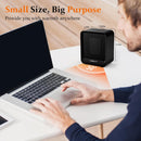 Electric Space Heater Small Heater for Indoor Use 500W PTC Fast Heating Portable Heaters Overheating & Tip-Over Protection Mini Personal Heater for Office Desk Camping Black-3
