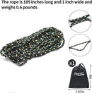 Campsite Storage Strap with 12 PCS Buckles&6 Clothes Pins Clothesline Hanging Gear for Tent Campers Car Camping Garden Supplies Family RV Trailer Hanging Gear (Without Buckles)-3