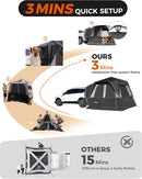 SUV Tent Instant 6-8 Person Waterproof & Windproof Tailgate Car Camping Tent with Movie Screen for Family Camping & Outdoor Adventures-3