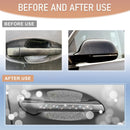 10 PCS Bling Car Door Handle Protector Shiny Crystal Rhinestone Anti-Scratch Universal Cars Door Handle Protective Cover Glitter Auto Accessories for Women (White)-7