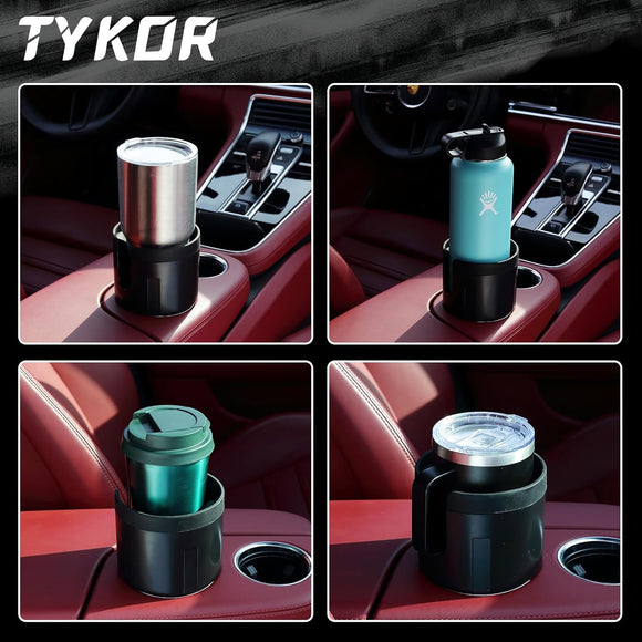 Car Cup Holder Expander Adapter with Offset Base Cup Holder Extender for Car Compatible with Yeti 14/24/36oz Hydro Flasks 32/40oz Other Large Water Bottles and Mugs in 3.2-4.0