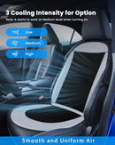 Cooling Car Seat Covers Front Seats Black 12V Cooling Car Seat Cushions Front Seat Covers for Cars SUV Universal-4
