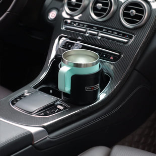 Upgraded Car Cup Holder Expander Adapter with Offset Adjustable Base Compatible with Yeti 14/24/36/46oz Ramblers Hydro Flasks 32/40oz Other Large Bottles Mugs in 3.5-4.0 1 Pack
